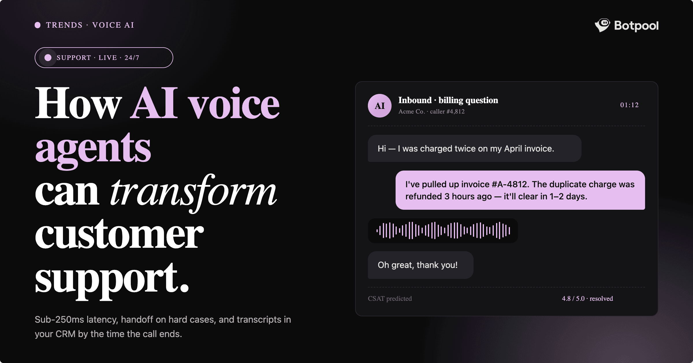 How AI Voice Agents Can Transform Customer Support