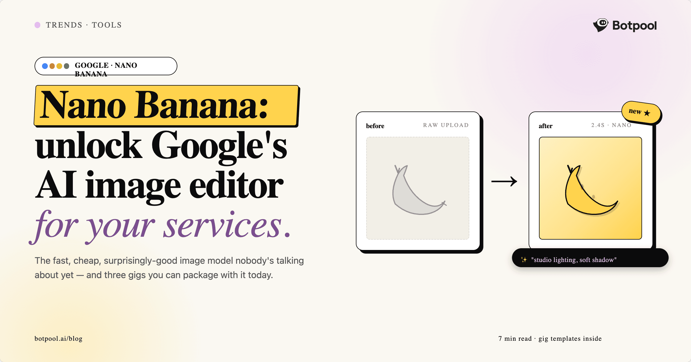 Nano Banana: Unlock Google's AI Image Editor for Your Botpool Services